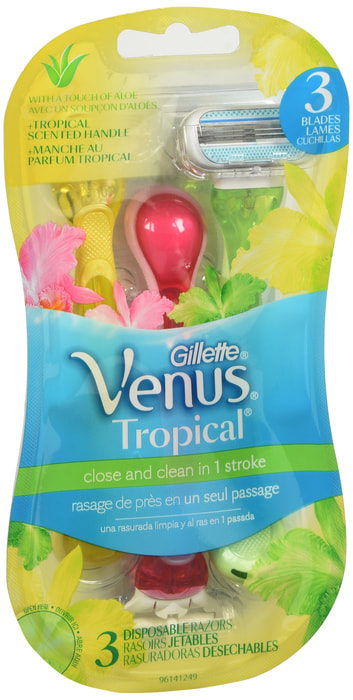 Gillette Venus Tropical Disposable Razors with Scented Handle
