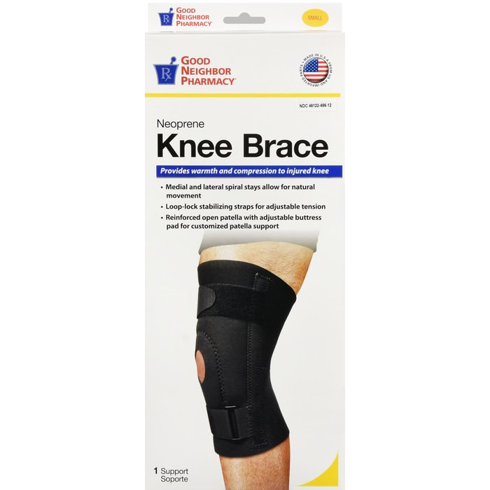 Details about   Neoprene Knee Brace Support Adjustable Strapping Open-Patella Stabilizer 